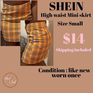 Shein mini skirt